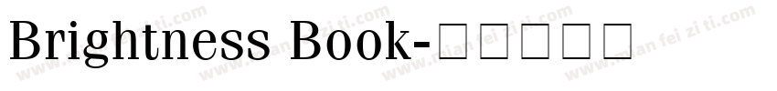 Brightness Book字体转换